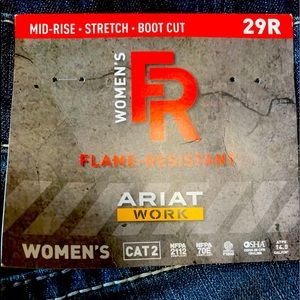 Women’s Ariat Flame Resistant Work Jeans sz 29